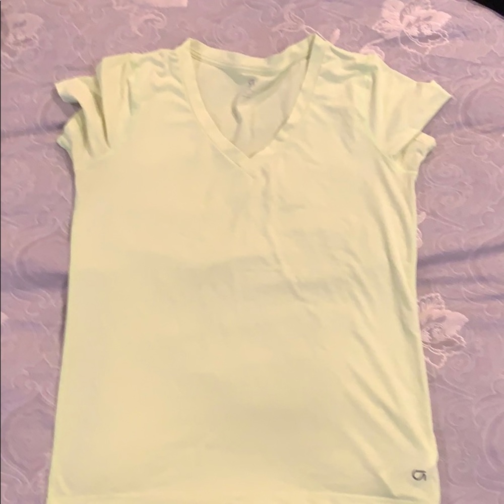 Neon green athletic shirt